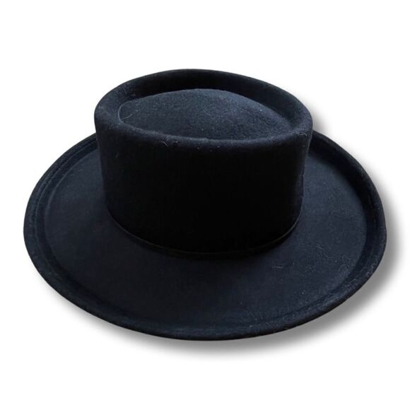 Universal Thread Black Felt Wool Hat Women’s OSFM - Picture 1 of 11